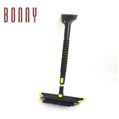 Wholesale products multi-function expandable cleaning car snow brush with ice scraper with led light
