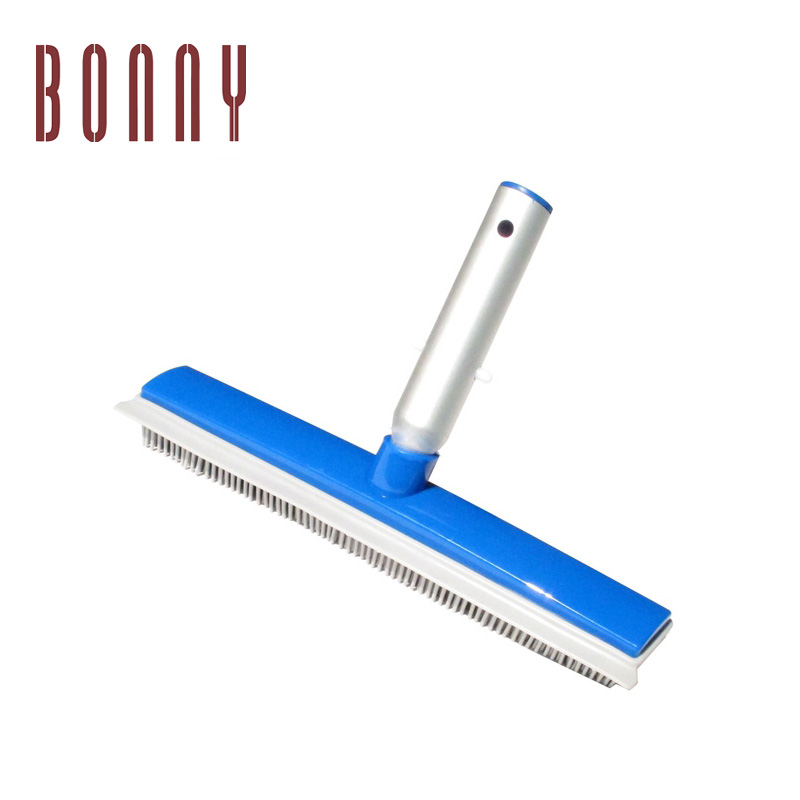12" Swimming Pool Cleaning Wall Brush for Aluminum Back Cheap High Quality Cleaning with soft bristles
