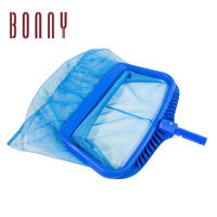 Heavy duty durable plastic swimming pool deep rake skimmer with nylon net and several types Handle