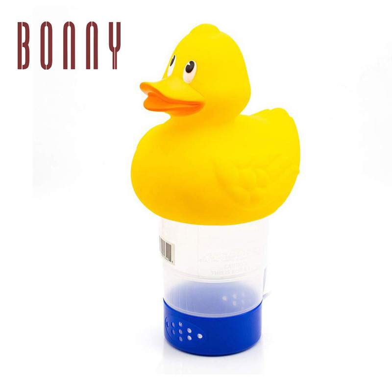 Swimming pool water l duck floating chemical chlorine dispenser for tablets Fits 3" Tabs Bromine Holder